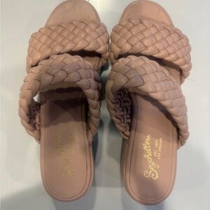 Seychelles Blush Braided Sandals